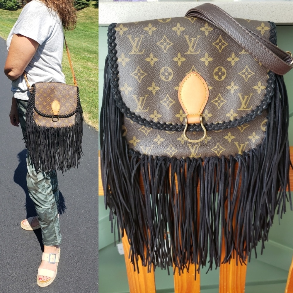 Authentic Louis Vuitton Saint cloud GM fringe - Picture 1 of 8